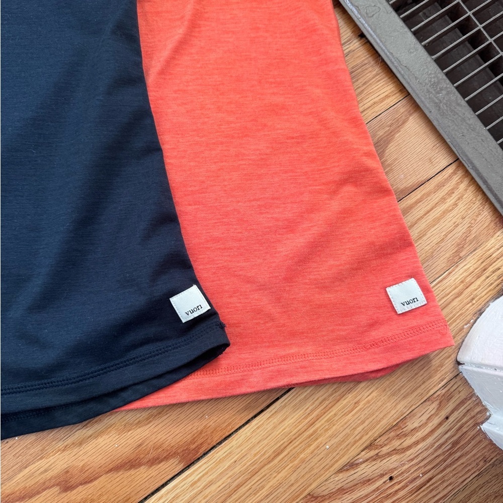 Vuori Lux performance Black and Orange Tank Top Bundle - Picture 2 of 3